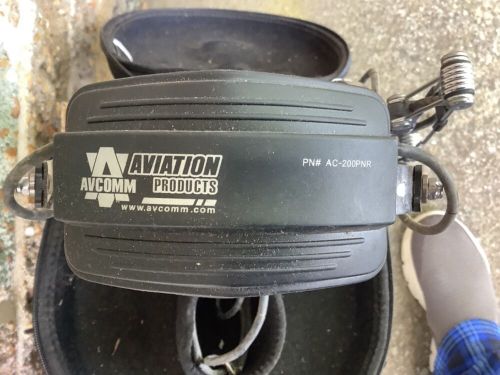 AVCOMM aviation headset, average condition, wire sheathing worn/cracked, w/case., US $50.00, image 2