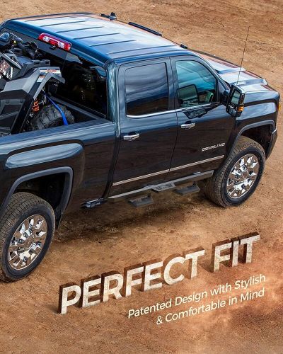 Running boards side steps for silverado sierra 2019-2024 crew cab truck