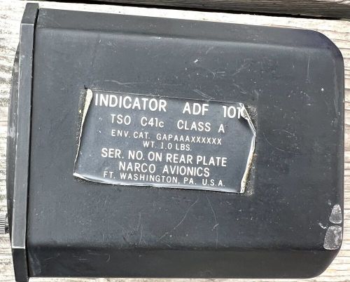Narco adf indicator adf-101 12522 rs vintage estate find