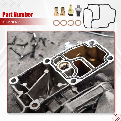Engine Oil Filter Housing Seal Kit For BMW E46 E39 E53 E85 325Ci 530i X5 Z3, US $32.59, image 7