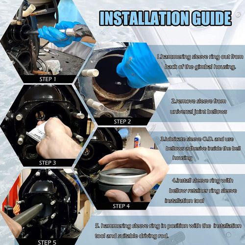 for Mercruiser Alpha One, Gen Two bellow bellhousing Retainer Sleeve Ring 816607, US $11.90, image 3