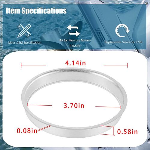 for Mercruiser Alpha One, Gen Two bellow bellhousing Retainer Sleeve Ring 816607, US $11.90, image 13