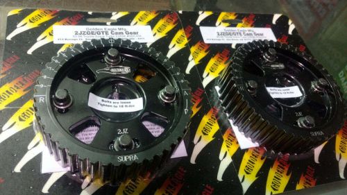 Golden eagle adjustable cam gears set for toyota 2jz-gte/ge supra gs300 sc300 bk