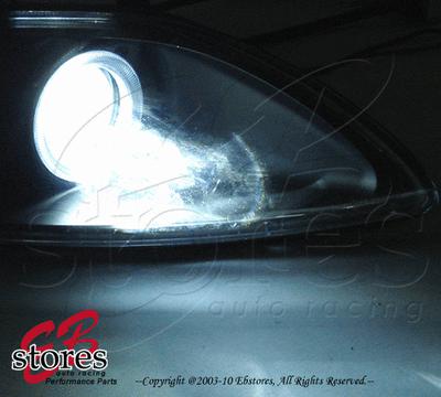 Xenon hid kit 2pc replacement conversion bulb 9007 8000k 55w high/lo beam white