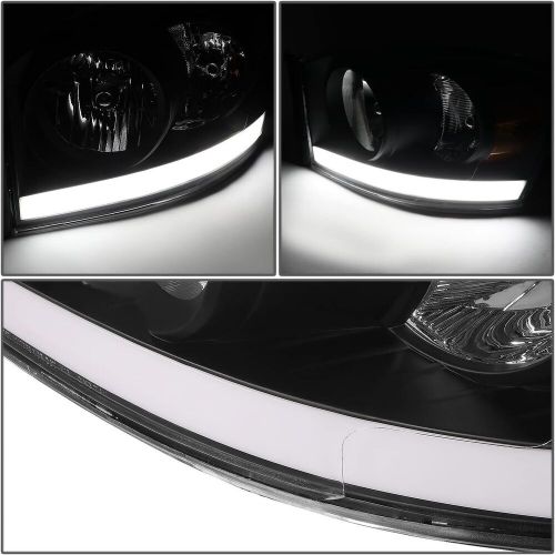 Black LED DRL Headlights Assembly For 2006-2009 Dodge Ram 1500/2500/3500 NEW SET, US $271.00, image 4