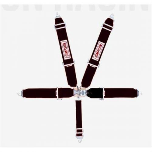 Simpson 29075BK Latch/Link Short Sew 5-Way Sprint Harness, Black, US $144.95, image 4