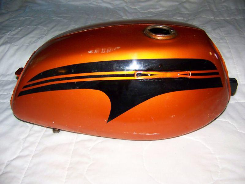 Honda cl175 scrambler fuel tank gas tank original paint candy topaz orange 1971