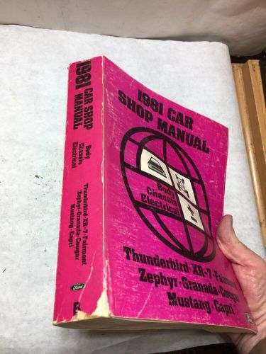 1981 Ford Car Shop Service Repair Manual Thunderbird, Mustang, XR-7, Fairmont, Z, US $19.99, image 9