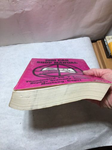 1981 Ford Car Shop Service Repair Manual Thunderbird, Mustang, XR-7, Fairmont, Z, US $19.99, image 10