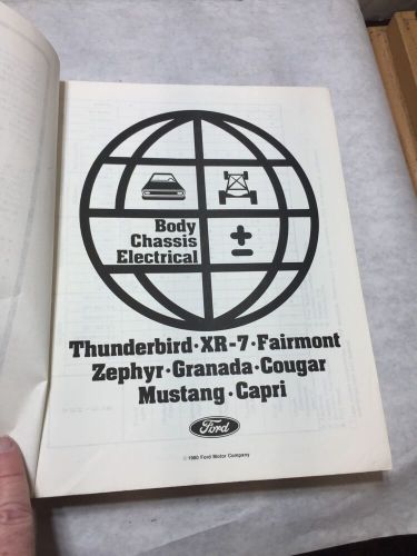 1981 Ford Car Shop Service Repair Manual Thunderbird, Mustang, XR-7, Fairmont, Z, US $19.99, image 11
