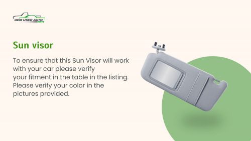 2005-2018 Audi A6 Driver Sun Visor Mirror Left Sunvisor Light Grey KKZE4, US $25.07, image 4