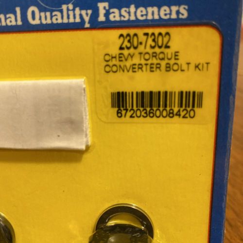Arp 230-7302 black for chevy torque converter bolt kit