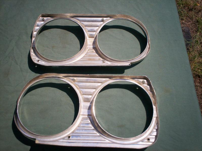 Buy 65 chevy chevelle, elcamino headlight bezels. needs paint in Homer