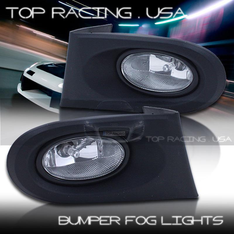 02-04 acura rsx ikon clear lens bumper fog lights w/ switch