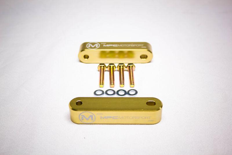 Mpc motorsport billet hood riser kit 90-01 integra / 88-00 civic [gold]