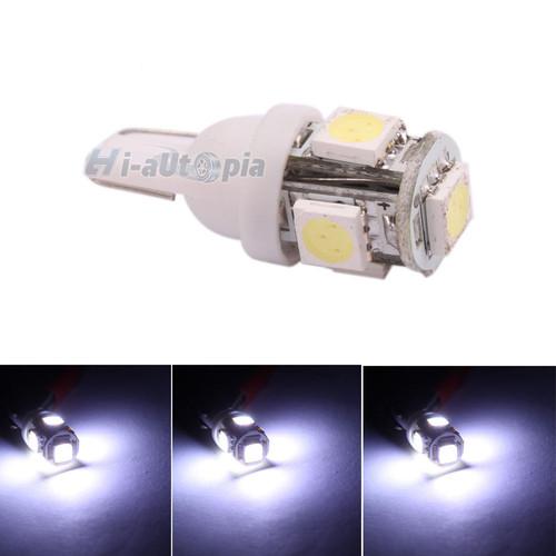 New 20x t10 5050 smd 5 led wedge tail car white light bulb 194 168 w5w 12v 