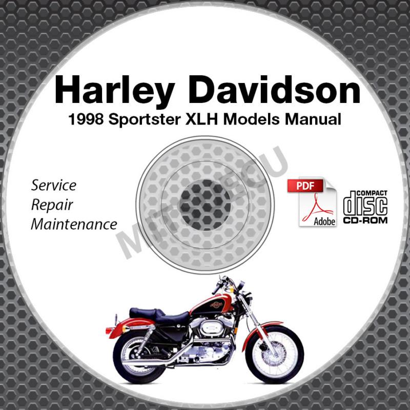1998 harley davidson sportster xlh models service manual cd repair shop