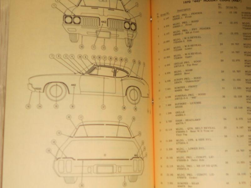 Buy 1970 1969 1968 1967 1966 1964+ OLDSMOBILE PARTS CATALOG ORIG