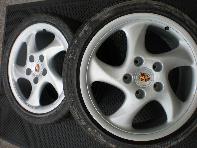Buy PORSCHE WHEELS AND TIRES 18" OEM PORSCHE 993 PORSCHE 996 PORSCHE