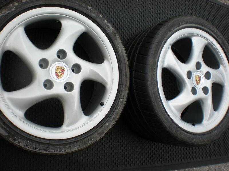 Buy PORSCHE WHEELS AND TIRES 18" OEM PORSCHE 993 PORSCHE 996 PORSCHE