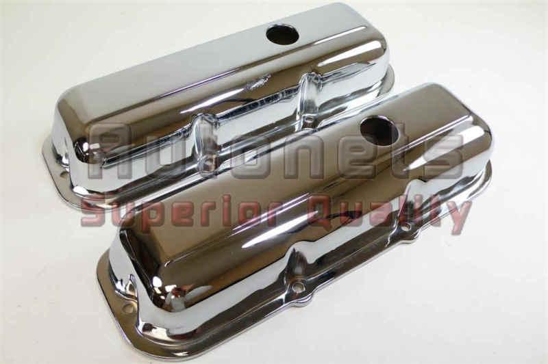 Chrome steel chevy truck s10 s15 2.8l v6 short valve cover 1980-89 gmc hot rod