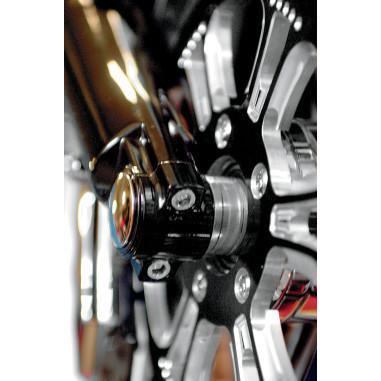 Klock werks kw16-01-0010-b lower leg/axle cap black 2000-2013 harley flh/flhr