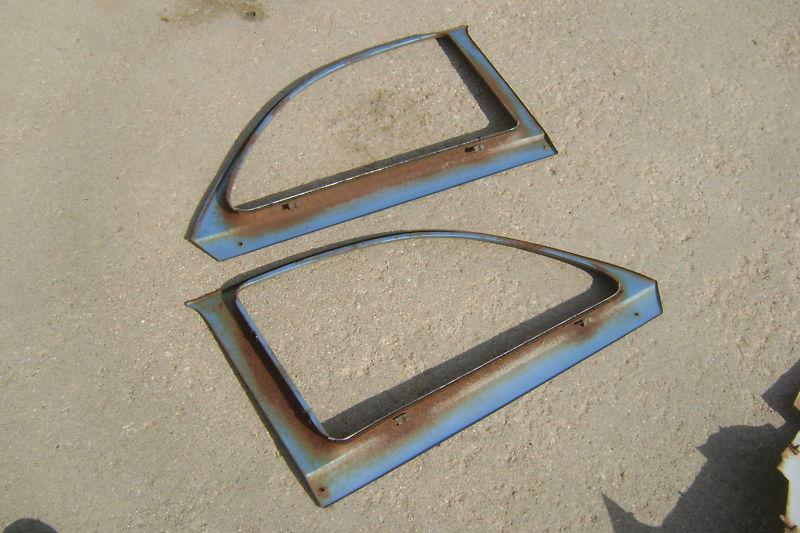 1956 56 Ford REAR QUARTER WINDOW GARNISH MLDGS 2DR SDN Club Sedan 1955 55, US $45.00, image 6