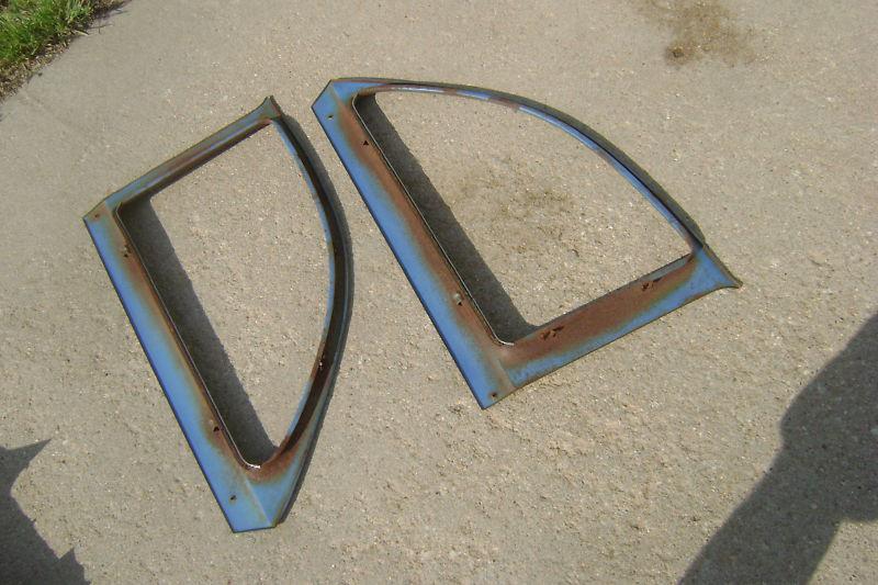 1956 56 Ford REAR QUARTER WINDOW GARNISH MLDGS 2DR SDN Club Sedan 1955 55, US $45.00, image 7