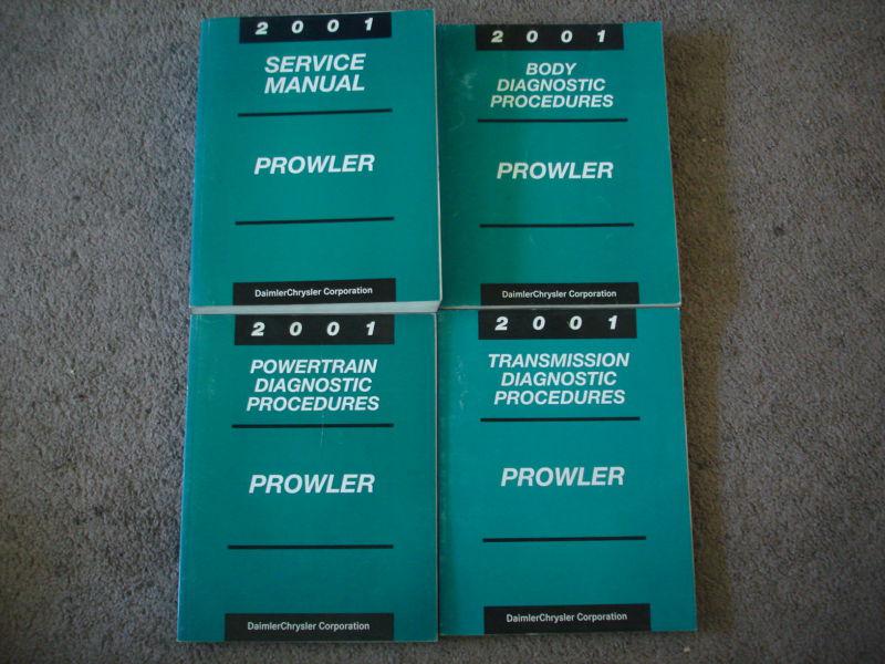 Service manuals 2001 prowler chrysler factory shop repair free shipping
