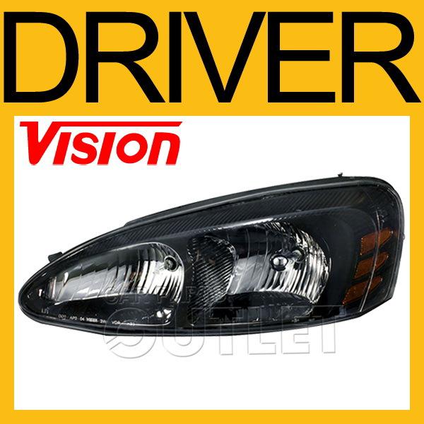 2004-2008 grand prix gt left side headlight new head lamp halogen light bulbs lh
