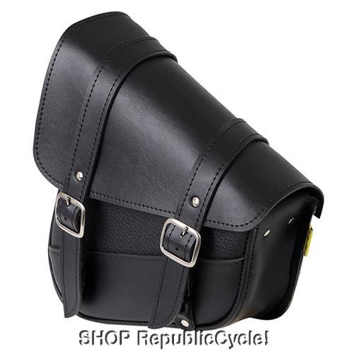 Harley softail 84 - 13 vintage swingarm bag black - left *new*