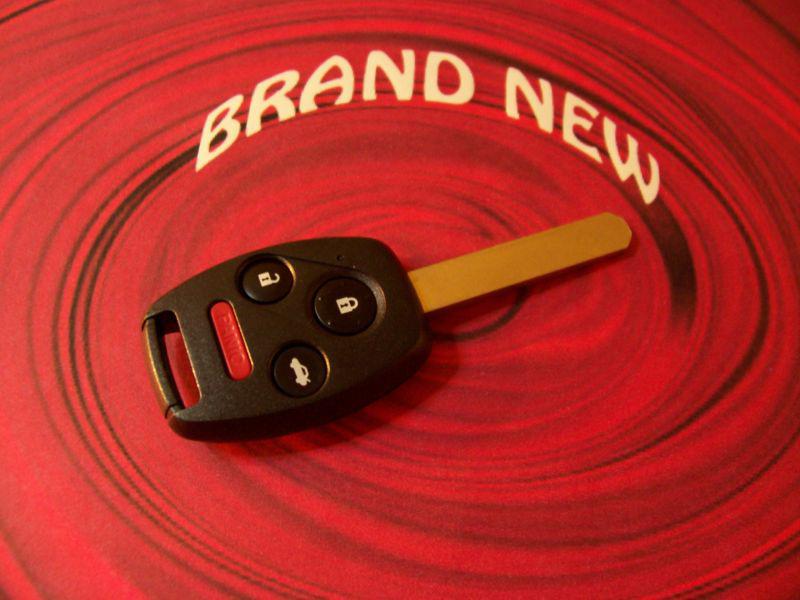 Uncut keyless remote honda 07-11 crv 09-11 fit 12-13 accord crosstour mlbhlik-1t