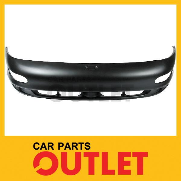 1993-1996 1997 probe gt v6 front bumper cover primed black smooth facial plastic