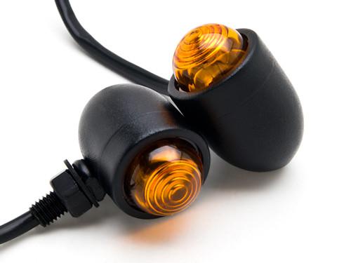 2 pcs black amber turn signals lights for yamaha stratoliner midnight deluxe