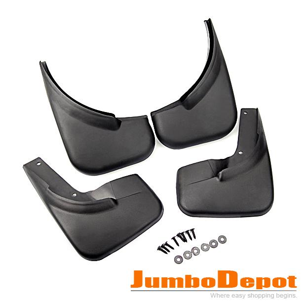 Black plain mud flap splash guard mudguard new for vw jetta mk5 2006-2008 hot pc