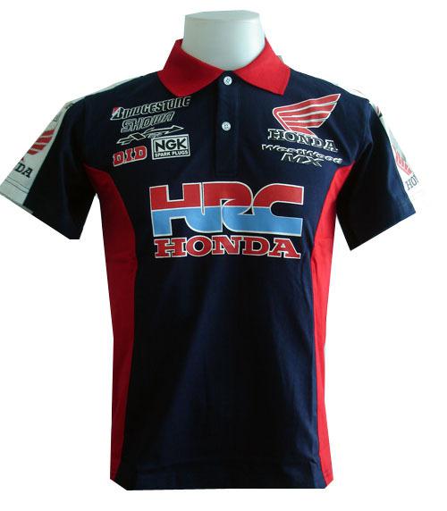 New honda sport motorcycle sport racing team motor rac blue polo shirt men sz xl