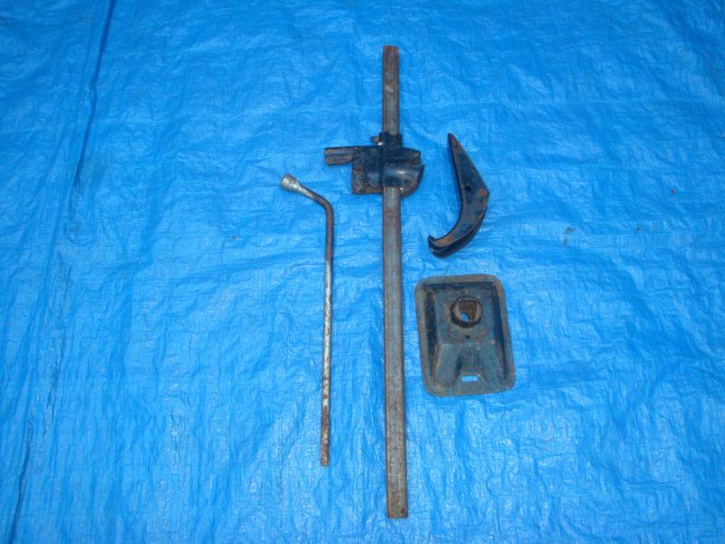 1967-69 dart, valiant, bumper jack assembly, includes hook # 2533424, v-complete