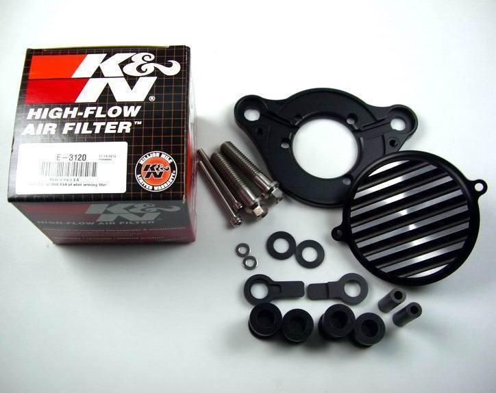 Finned tornado vortex intake air filter sportster efi t