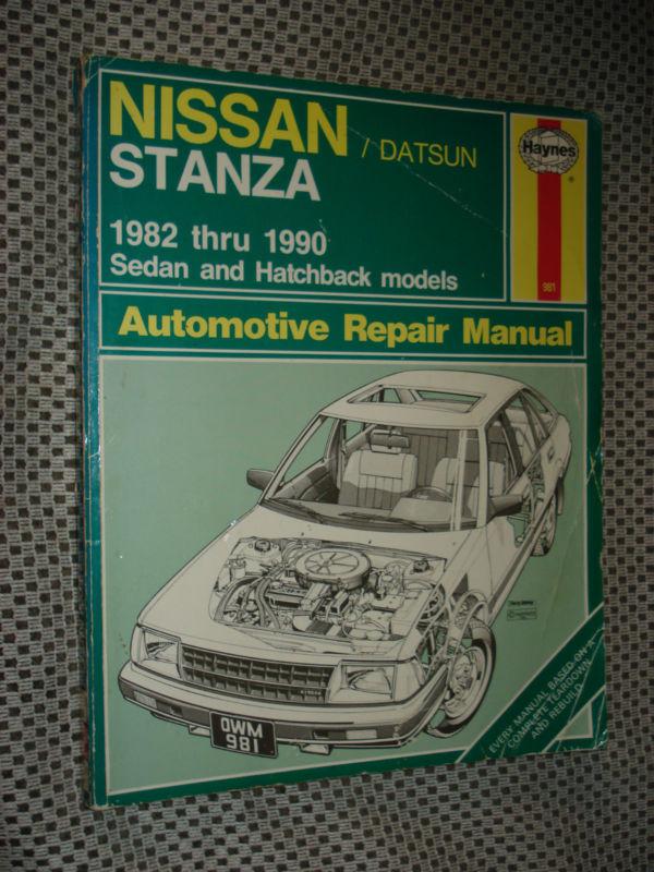 1982-1990 nissan stanza service manual shop book 83 84 85 86 87 88 89