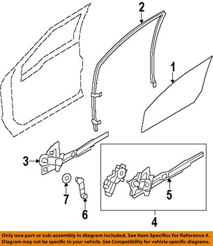 Ford oem cc3z2521597b front door-run channel