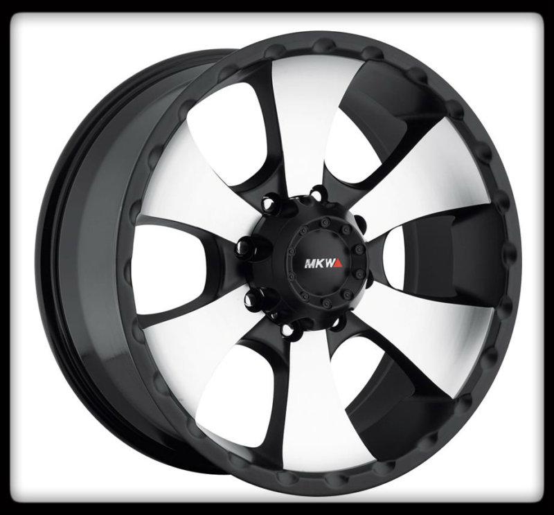 17" mkw m19 machined black rims & cooper lt265-70-17 discoverer stt tires wheels