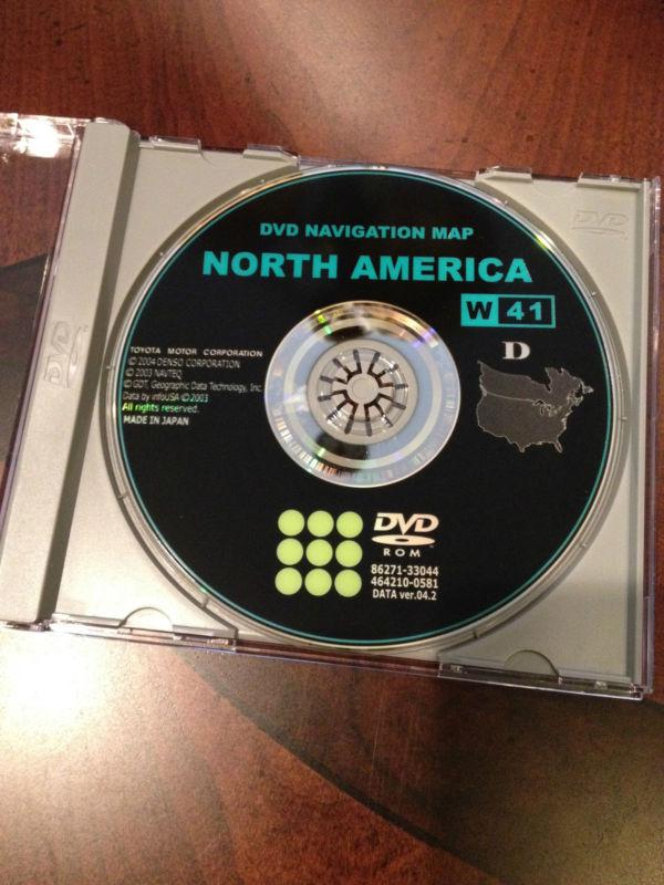 Toyota motors dvd navigation map north america 2003