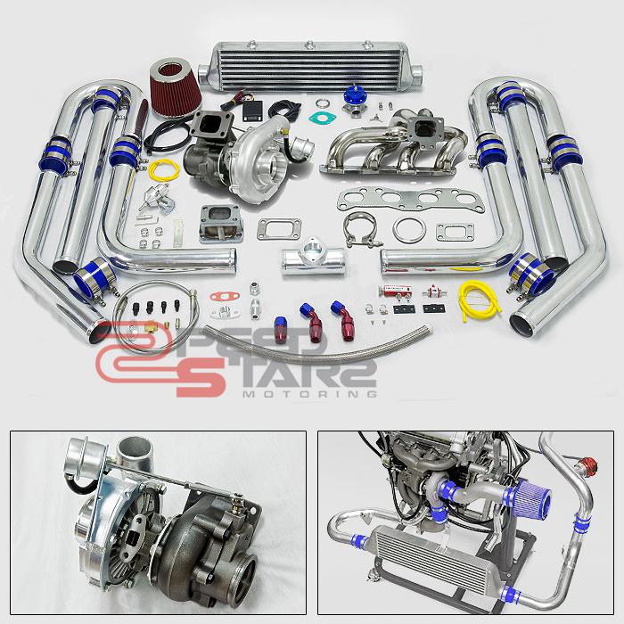 Buy 13 PC T3 T04E INTERNAL WASTEGATE TURBO+CA18 STAINLESS MANIFOLD