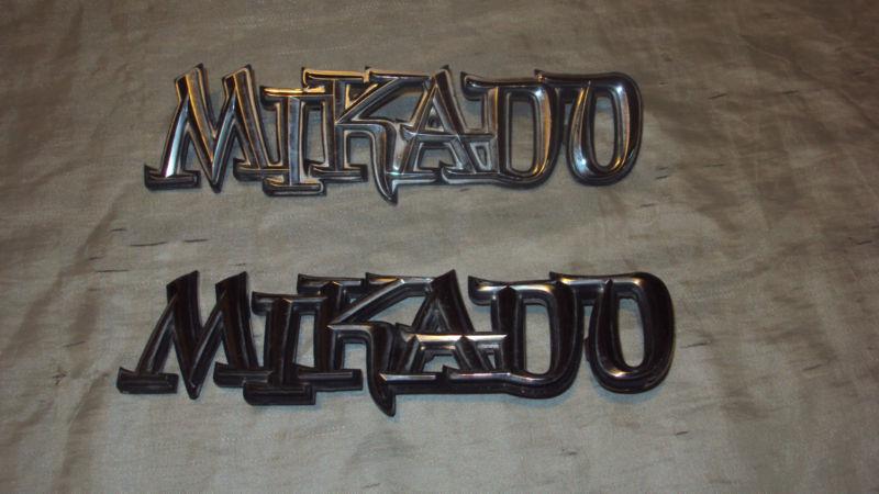 Chevrolet luv truck mikadobed emblems both sides set of 2 read item desrition 