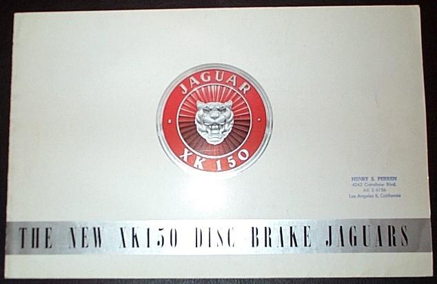 Original the new xk150 disc brake jaguars brochure, specs 1957-61 dunlop