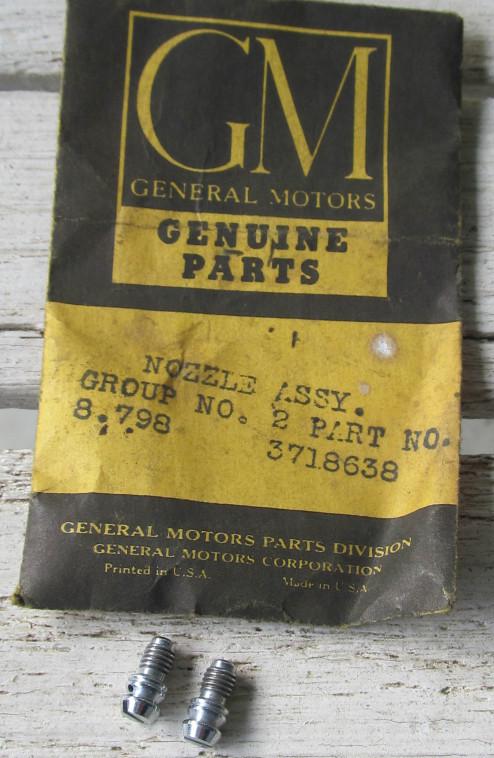 Nos 1955 1956 1957 chevrolet bel air 210 windshield washer nozzles pn 3718638