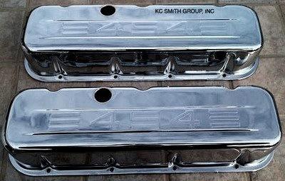 Chevy chrome valve covers 454 big block stamped, tall