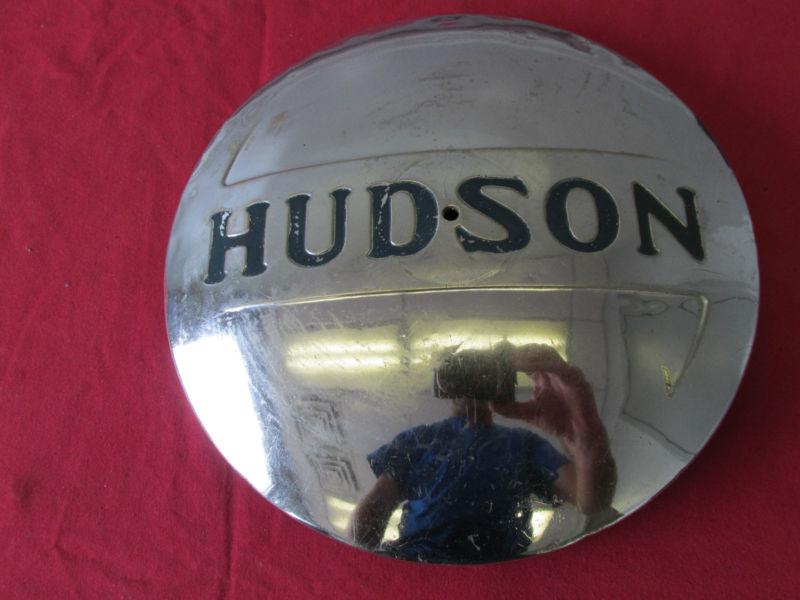 Vintage 30's hudson chrome dog dish hub cap wheel center 1013