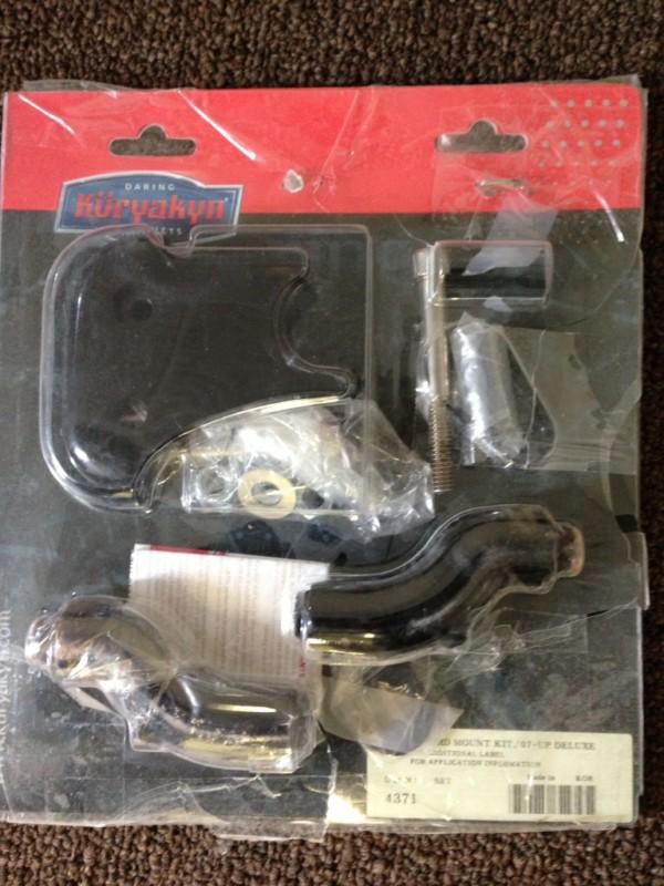 Kuryakyn  black passenger floorboard mounts-#4371 for harley davidson