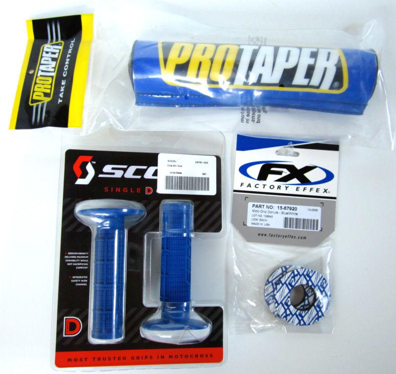 Buy Pro Taper ProTaper Blue 10" Bar Pad Scott MX MXII Grips Grip Donuts
